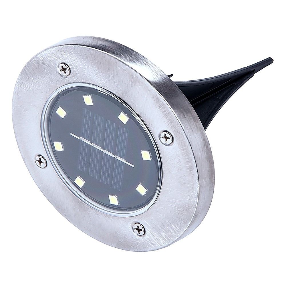 Solar Powered LED Inground Buried Recessed Lights 12x for Garden, Outdoor, Deck Path