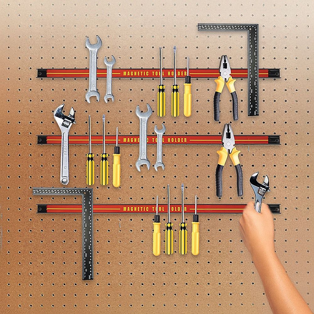 Magnetic Wall Mounted Tool Holder Storage Organizer 3x 61cm for Garage Workshop