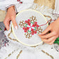 Embroidery Starter Kit Cross Stitch DIY Hand Craft with 50 Color Threads