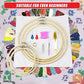 Embroidery Starter Kit Cross Stitch DIY Hand Craft with 50 Color Threads