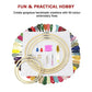 Embroidery Starter Kit Cross Stitch DIY Hand Craft with 50 Color Threads