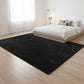 Large Shaggy Floor Rug 200x140cm for Bedroom & Living Room - Black