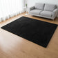 Large Shaggy Floor Rug 200x140cm for Bedroom & Living Room - Black
