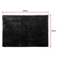 Large Shaggy Floor Rug 200x140cm for Bedroom & Living Room - Black