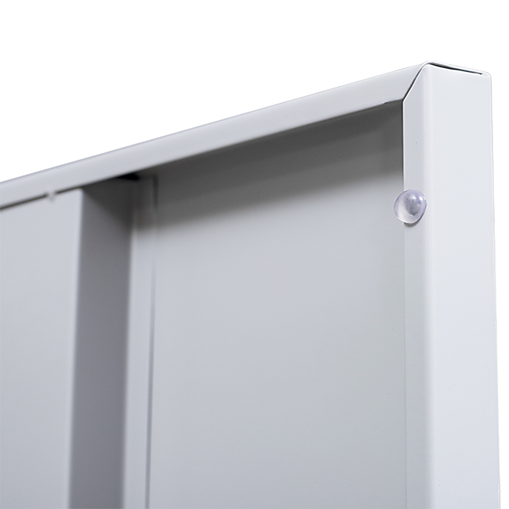 Office Gym Shed Clothing Locker Cabinet One-Door Standard Lock - Grey