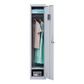 Clothing Locker Cabinet 4-Digit Combination Lock One-Door Office Gym Shed - Grey