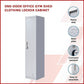 Clothing Locker Cabinet 4-Digit Combination Lock One-Door Office Gym Shed - Grey