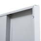 Clothing Locker Cabinet 4-Digit Combination Lock One-Door Office Gym Shed - Grey