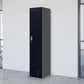 Clothing Locker Cabinet Standard Lock One-Door Office Gym Shed - Black