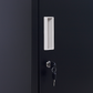 Clothing Locker Cabinet Standard Lock One-Door Office Gym Shed - Black