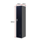 Clothing Locker Cabinet Standard Lock One-Door Office Gym Shed - Black