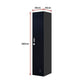 Clothing Locker Cabinet 3-Digit Combination Lock One-Door Office Gym Shed - Black