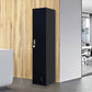 Clothing Locker Cabinet 4-Digit Combination Lock One-Door Office Gym Shed - Black