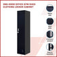 Clothing Locker Cabinet 4-Digit Combination Lock One-Door Office Gym Shed - Black