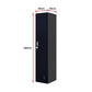 Clothing Locker Cabinet 4-Digit Combination Lock One-Door Office Gym Shed - Black