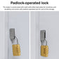 Padlock-Operated Lock 2-Door Vertical Locker for Office Gym Shed School Storage - Grey