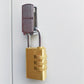 Padlock-Operated Lock 2-Door Vertical Locker for Office Gym Shed School Storage - Grey