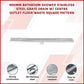 Bathroom Shower Grate Drain 900mm Stainless Steel with Center Outlet & Square Pattern