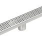 Bathroom Shower Grate Drain 900mm Stainless Steel with Center Outlet & Square Pattern