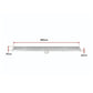 Bathroom Shower Grate Drain 900mm Stainless Steel with Center Outlet & Square Pattern