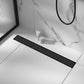 Tile Insert Shower Bathroom Black Grate Drain 800mm with Centre Outlet Floor Waste