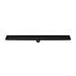 Tile Insert Shower Grate Drain 900mm Black with Centre Outlet