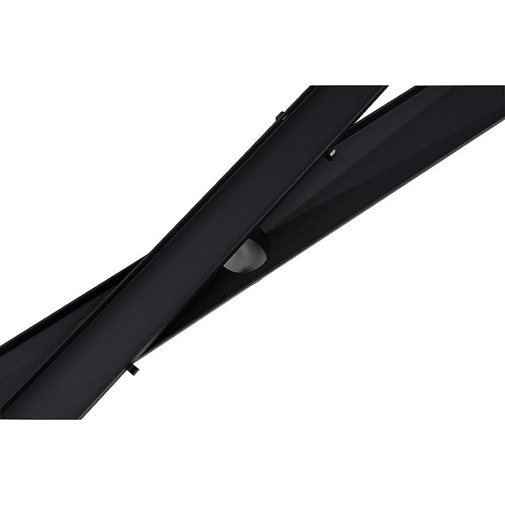 Tile Insert Bathroom Shower Black Grate Drain 1000mm with Centre Outlet Floor Waste