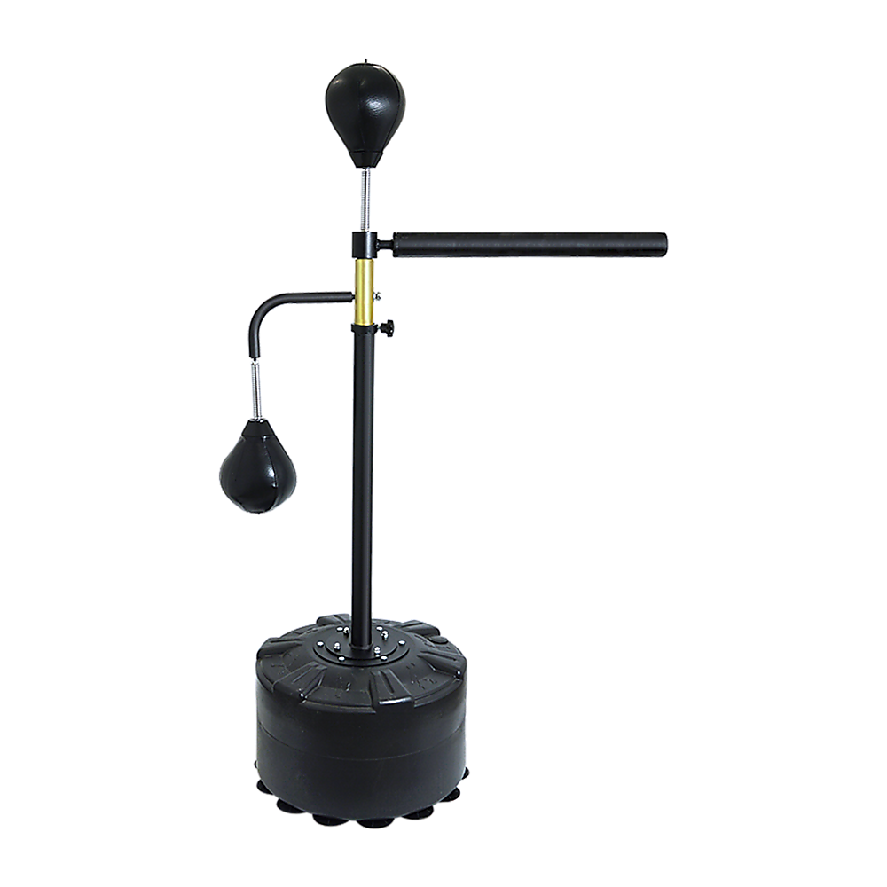 Punching Bag Speedball Boxing Reflex Training Target Dummy Free Standing - Black