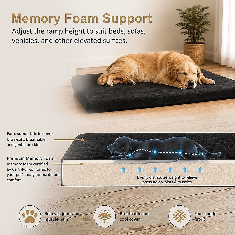 XL Pet Bed Mattress 110CM Memory Foam Cushion Pad for Dog Cat