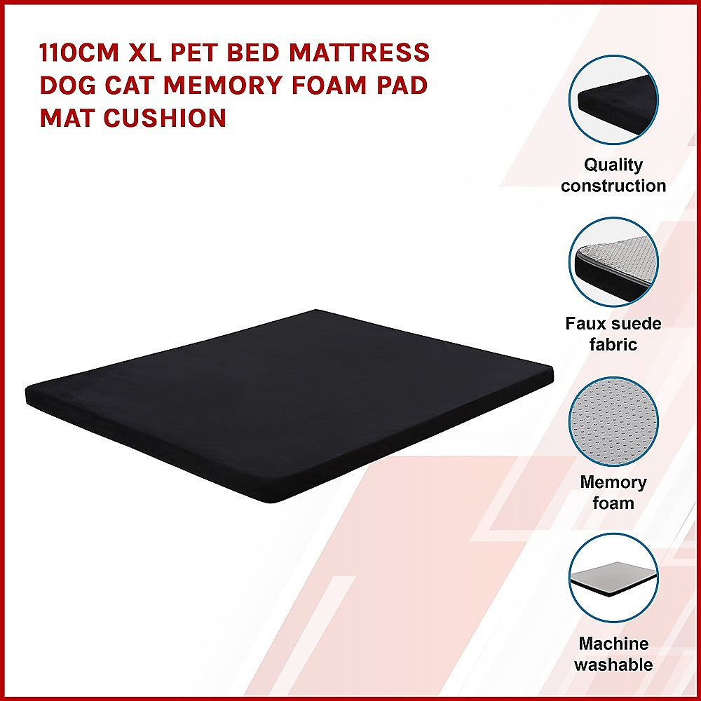XL Pet Bed Mattress 110CM Memory Foam Cushion Pad for Dog Cat