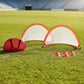 Kids Soccer Goals Set Portable 2 Pop Up Soccer Goals Cones Goal Carry Bag