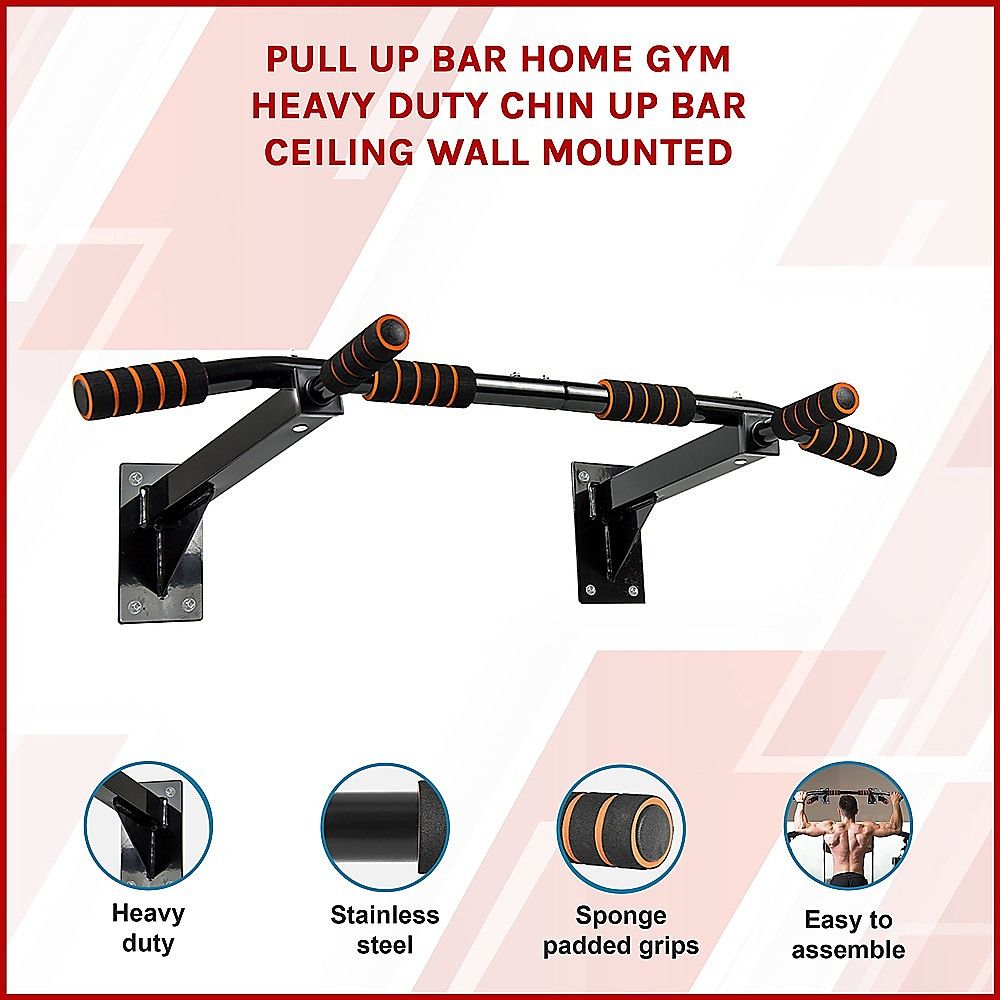Pull Up Bar Home Heavy Duty Ceiling Chin Up Bar Mounted Gym