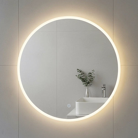 LED Wall Mirror Bathroom Mirrors Light Decor Round 60cm