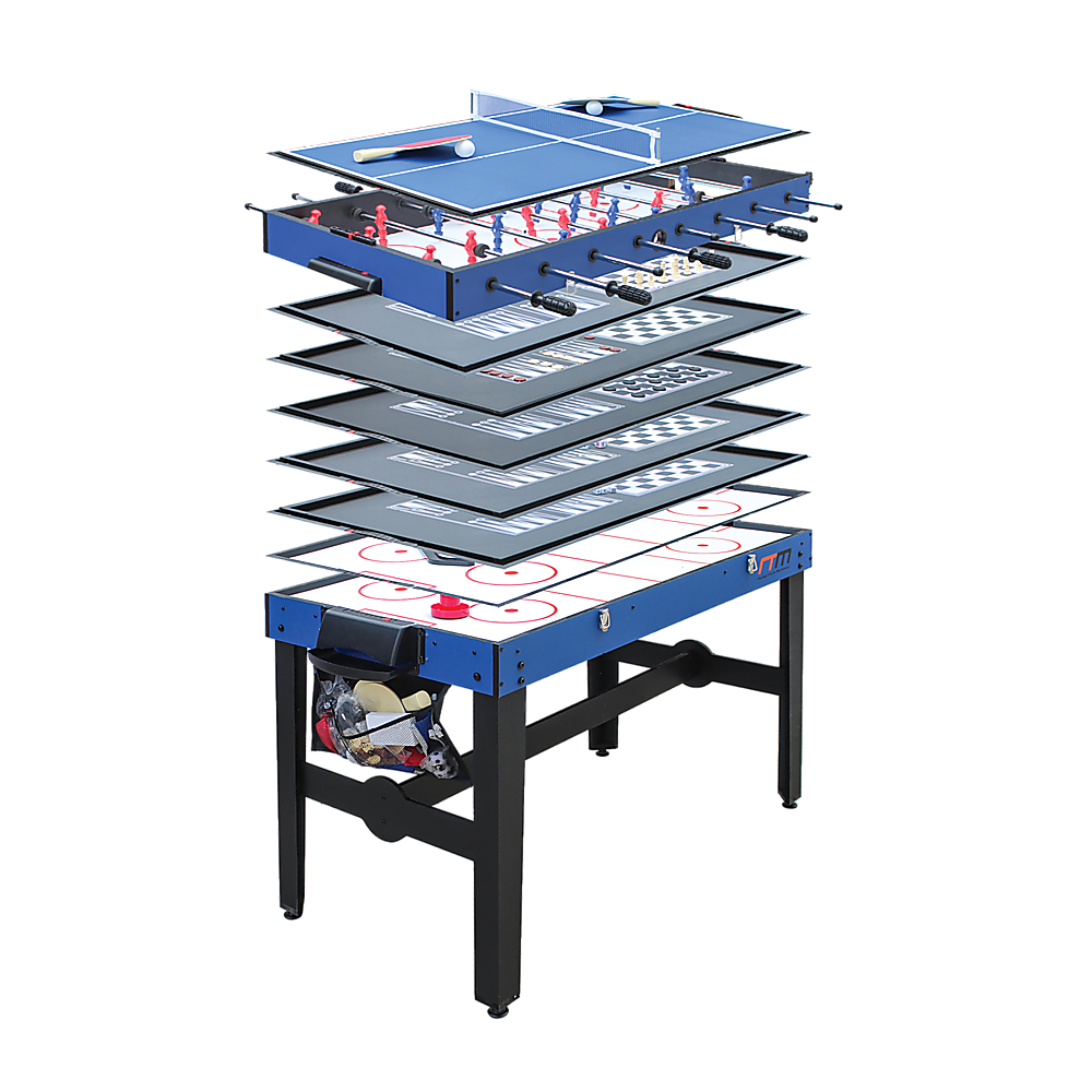 Games Table 4FT 12-in-1 Combo Foosball Soccer Basketball Hockey Pool Tennis