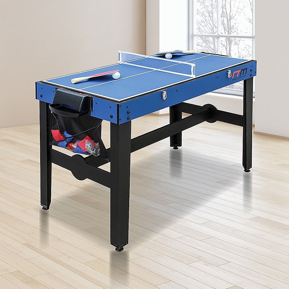Games Table 4FT 12-in-1 Combo Foosball Soccer Basketball Hockey Pool Tennis