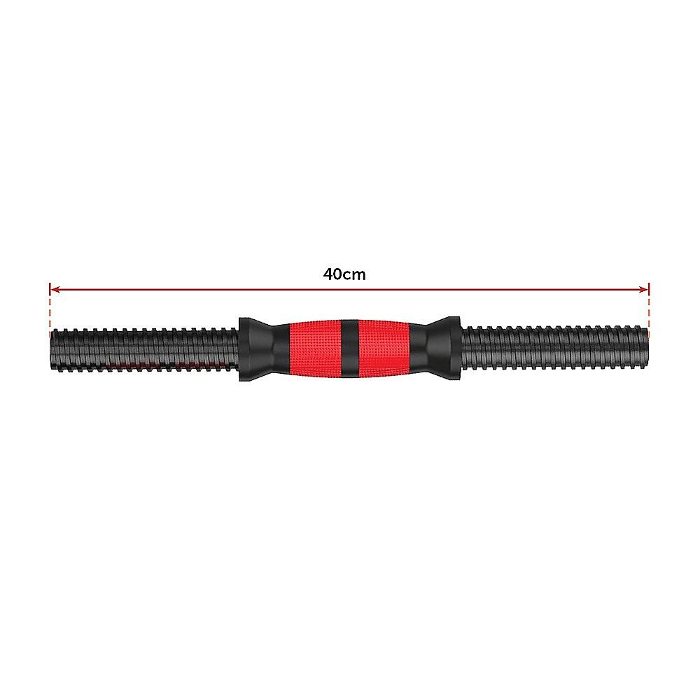 Dumbbell Set Adjustable 30kg Rubber Barbell Home Gym Exercise Weights