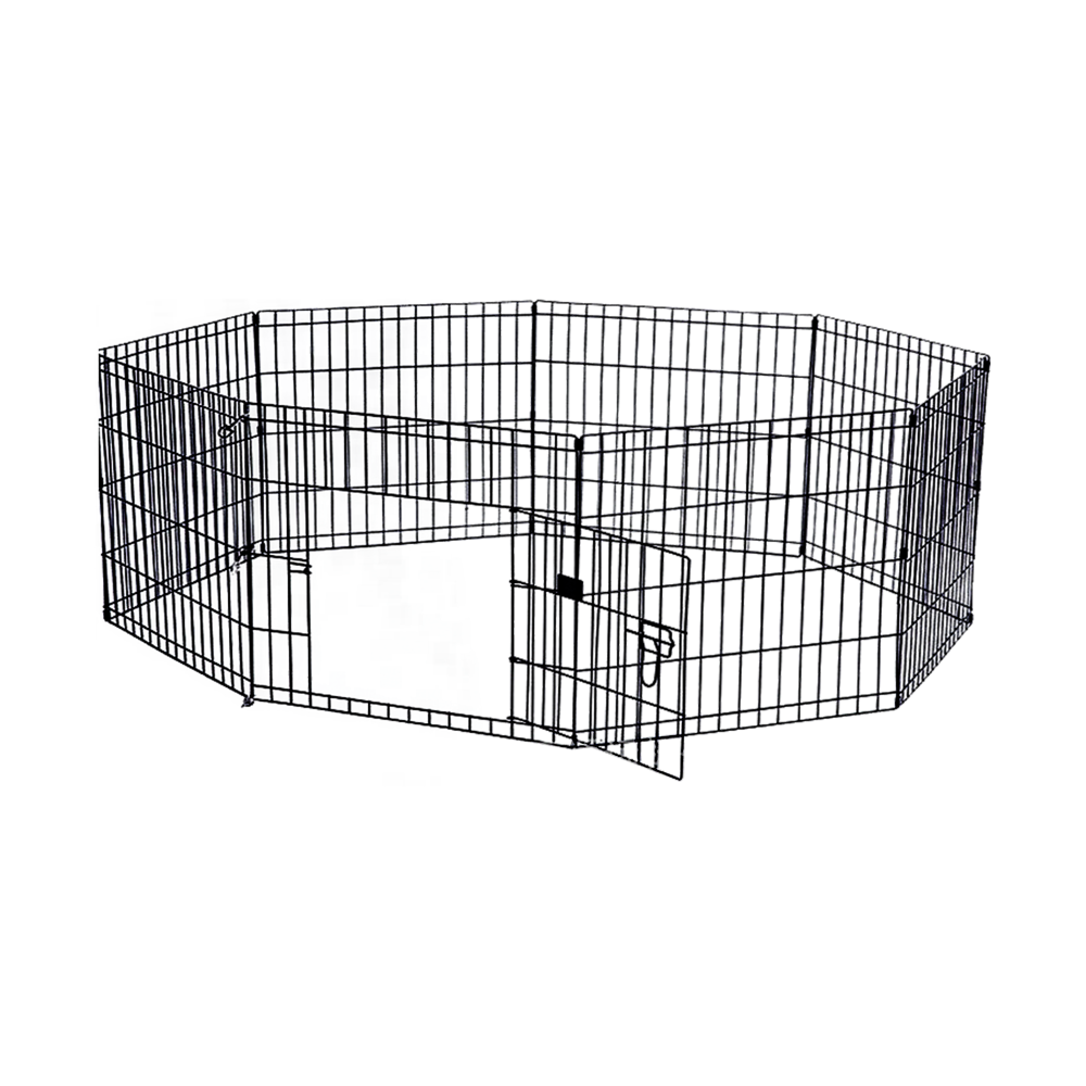 Pet Dog Playpen 24" 8 Panel Puppy Exercise Cage Enclosure Fence