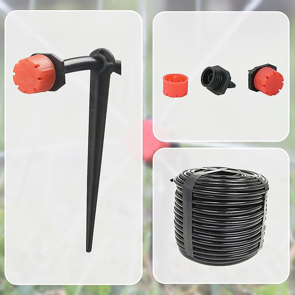 Garden Irrigation System 50M Hose Plant Watering DIY Micro Drip Kits