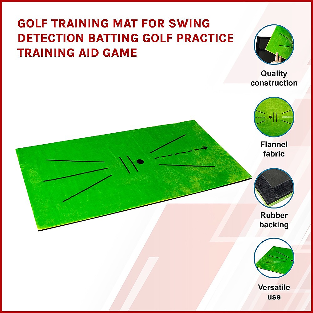 Golf Training Mat for Swing Detection Batting Practice Training Aid Game