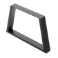 Table Bench Desk Legs Trapezium Shaped Retro Industrial Design Fully Welded - Black