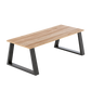 Table Bench Desk Legs Trapezium Shaped Retro Industrial Design Fully Welded - Black