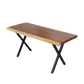 X-Shaped Table Bench Desk Legs Retro Industrial Design Fully Welded - Black