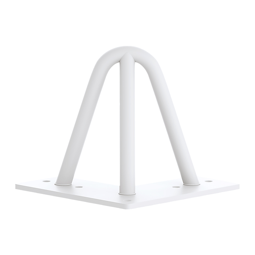 Industrial Retro Hairpin Table Legs Set of 4 - 12mm Steel Bench Desk 11cm White