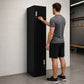 Two-Door L-Shaped Office Gym Shed Storage Lockers - Black