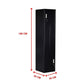 Two-Door L-Shaped Office Gym Shed Storage Lockers - Black