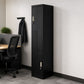 Two-Door L-Shaped Office Gym Shed Storage Lockers - Black