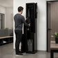 Two-Door L-Shaped Office Gym Shed Storage Lockers - Black