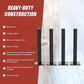 Floating Shelf Brackets 20cm Industrial Metal Shelving Supports 4-Pack - Black
