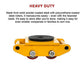 Machine Dolly Skate Heavy Duty 3x3 Roller Mover Cargo Trolley 6T