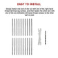 Stainless Steel DIY Rope Balustrade Kit 3.2mm Swage 2 x Lag Screw Term - 10 Pack